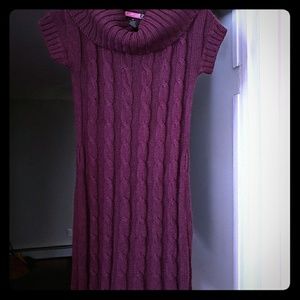 Plum Sweater Dress